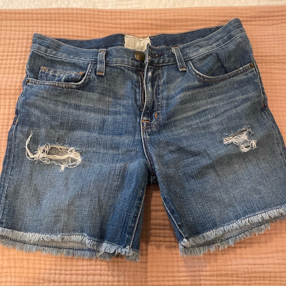 Current/Elliot distressed jean shorts